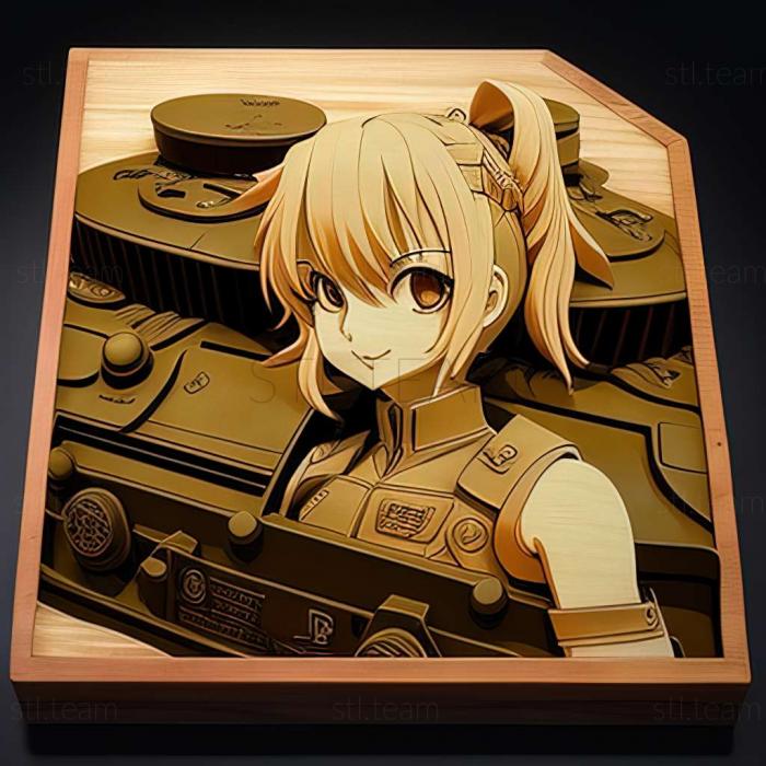 3D model Girls und Panzer Master the Tank Road game (STL)